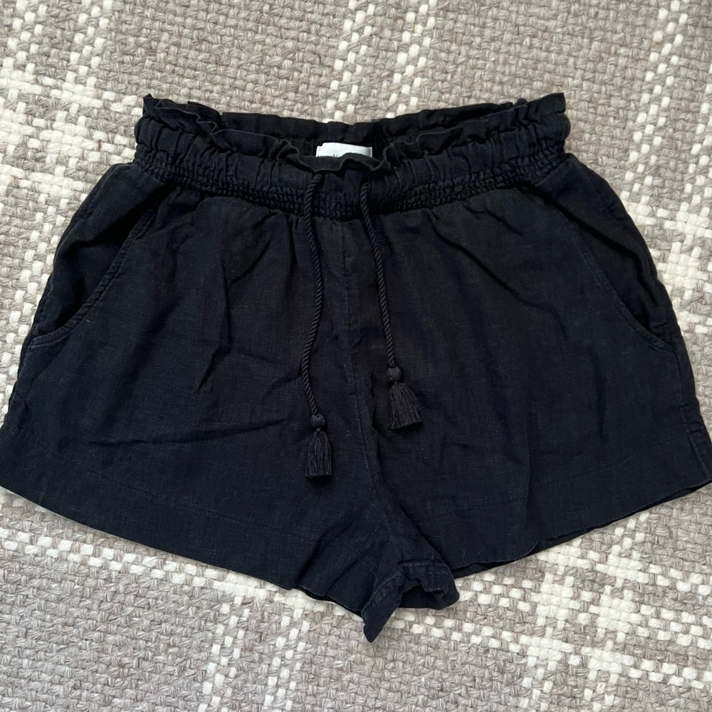 Abercrombie & Fitch Linen Blend Pull-On Shorts